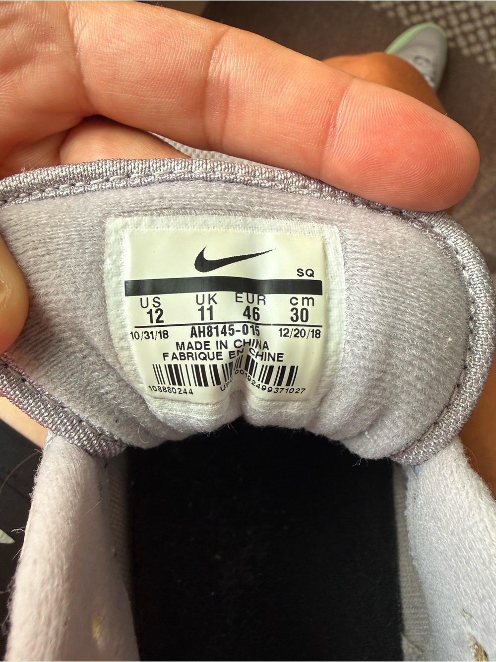 Nike Air Max 1 Mint Green Grey - Picture 6 of 6